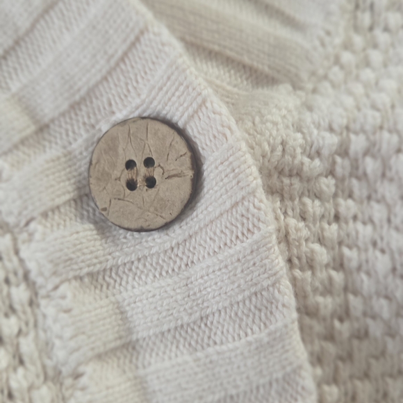 Free People Cream Knit Joggers Set Top And Bottoms Both MEDIUM - Picture 4 of 9